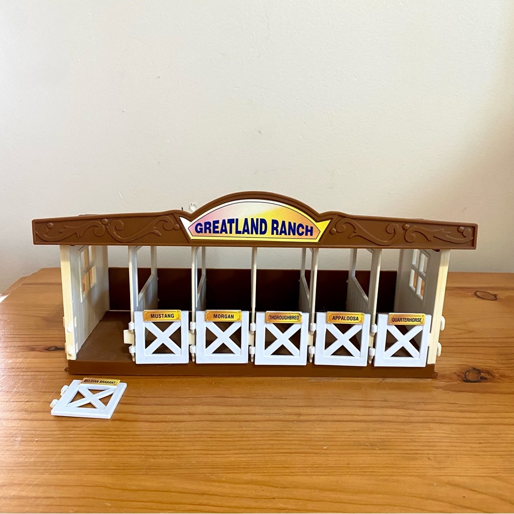 Vintage 1990 Horse Stable Stalls Toy Mini Breyer Greatland Ranch